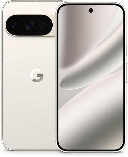 Google Pixel 10 Pro - Unlocked Android Smartphone - Gemini AI Assistant, Triple Rear Camera System, Fast-Charging 24+ Hour Battery, and 6.3" Super Actua Display - Porcelain - 128 GB (2025 Model)