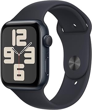Apple Watch SE (2nd Gen) (GPS, 44mm) - Midnight Aluminum Case with Midnight Sport Band, M/L (Renewed)